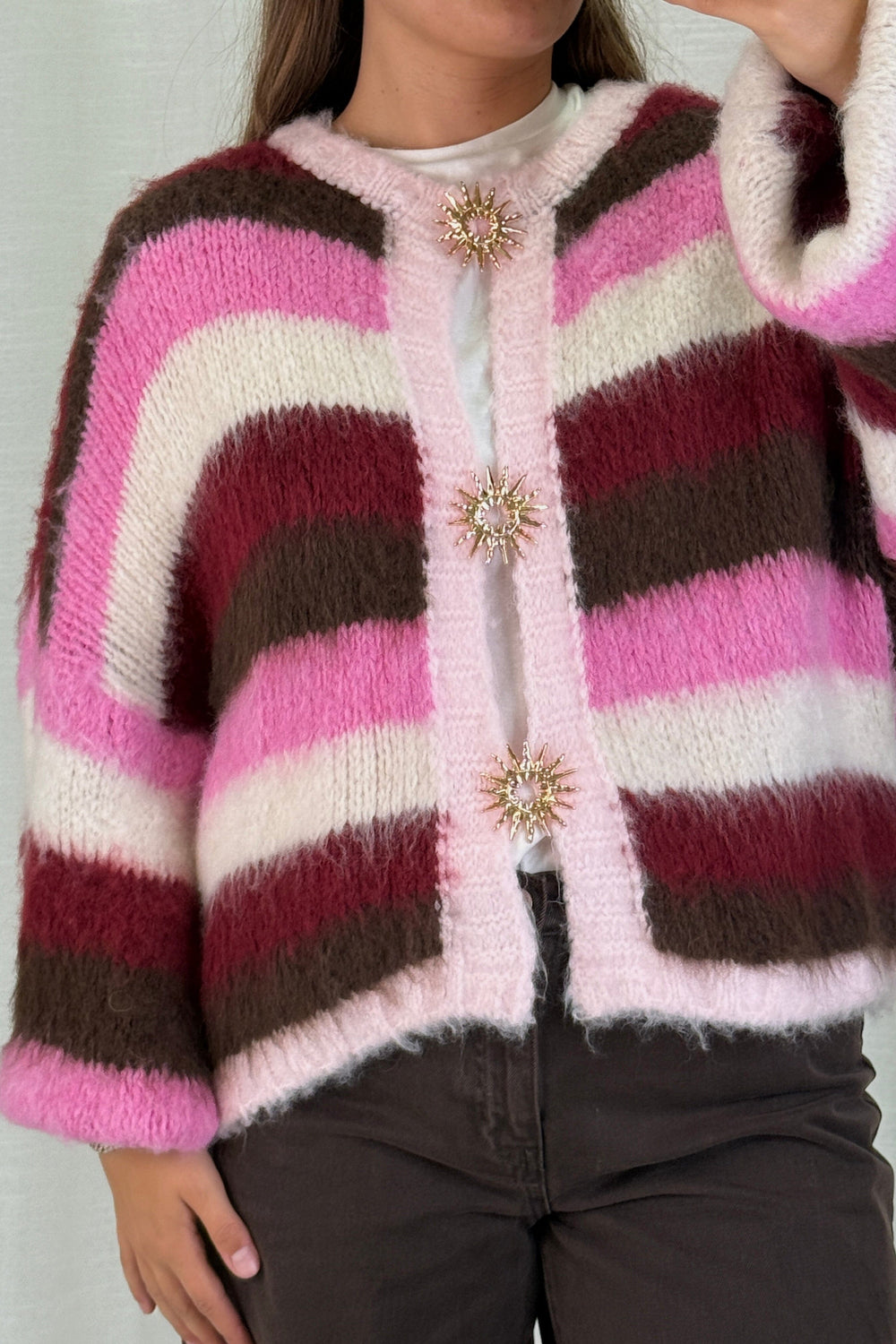 A-bee - Cecilia Knit sweater - Burgundy Strikbluser