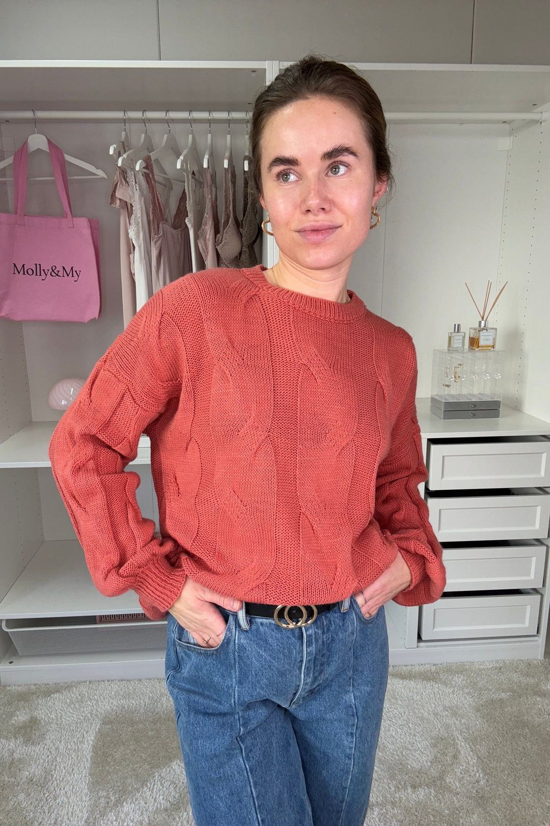 A-bee - Emilia - Coral Strikbluser