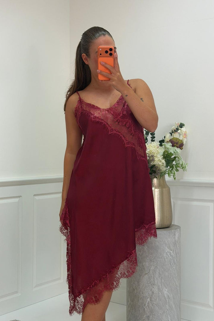 A-bee - Lenidress - Burgundy Kjoler