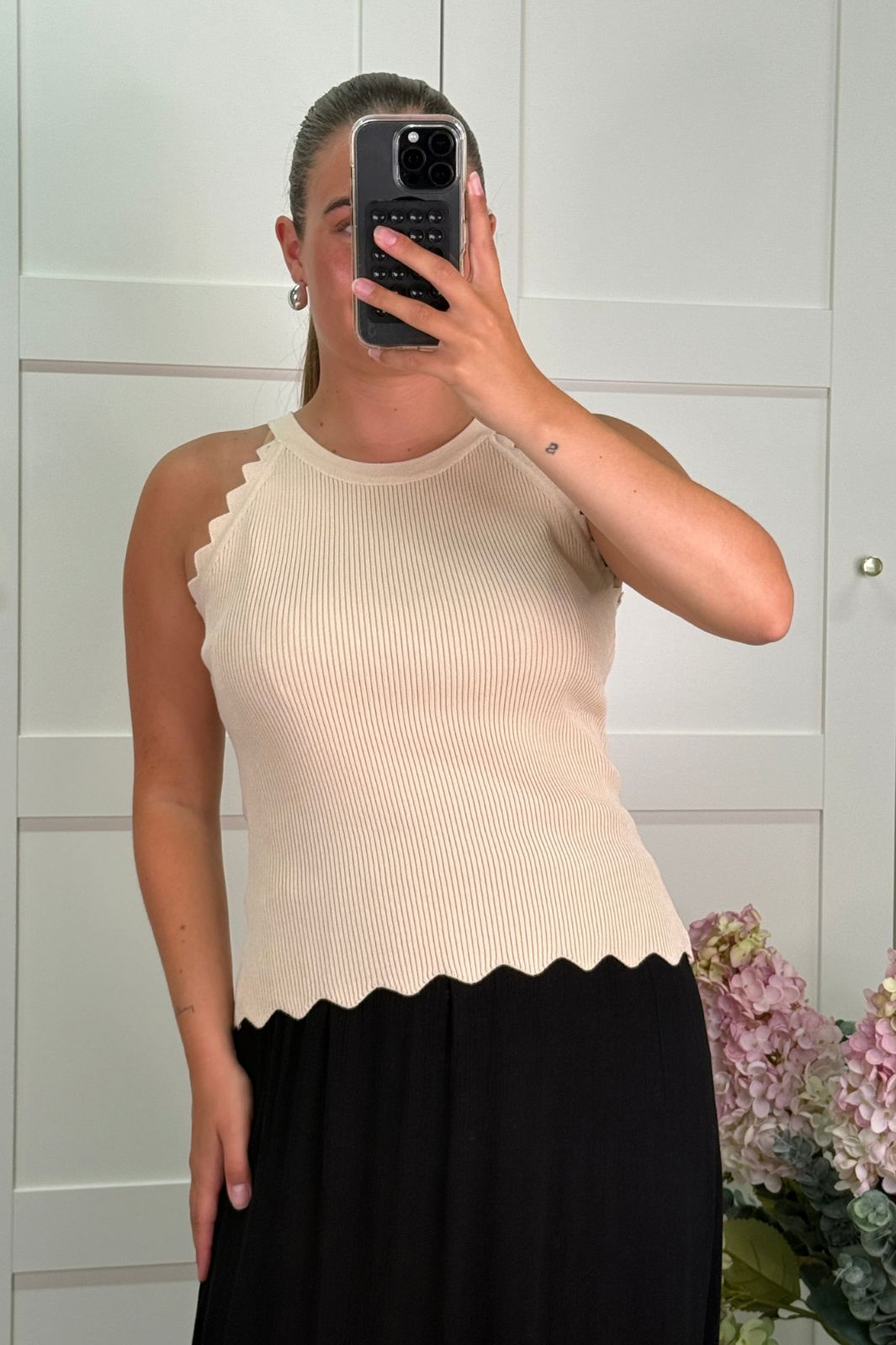 A-bee - Manon Top - Beige Nederdele