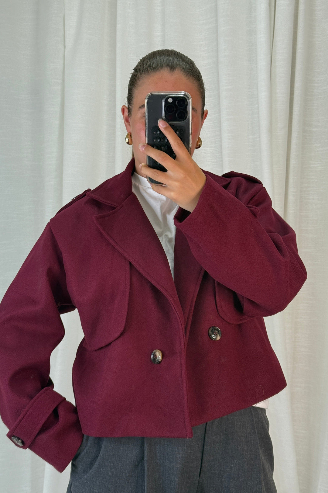 A-bee - Naomi Jacket - Burgundy Jakker