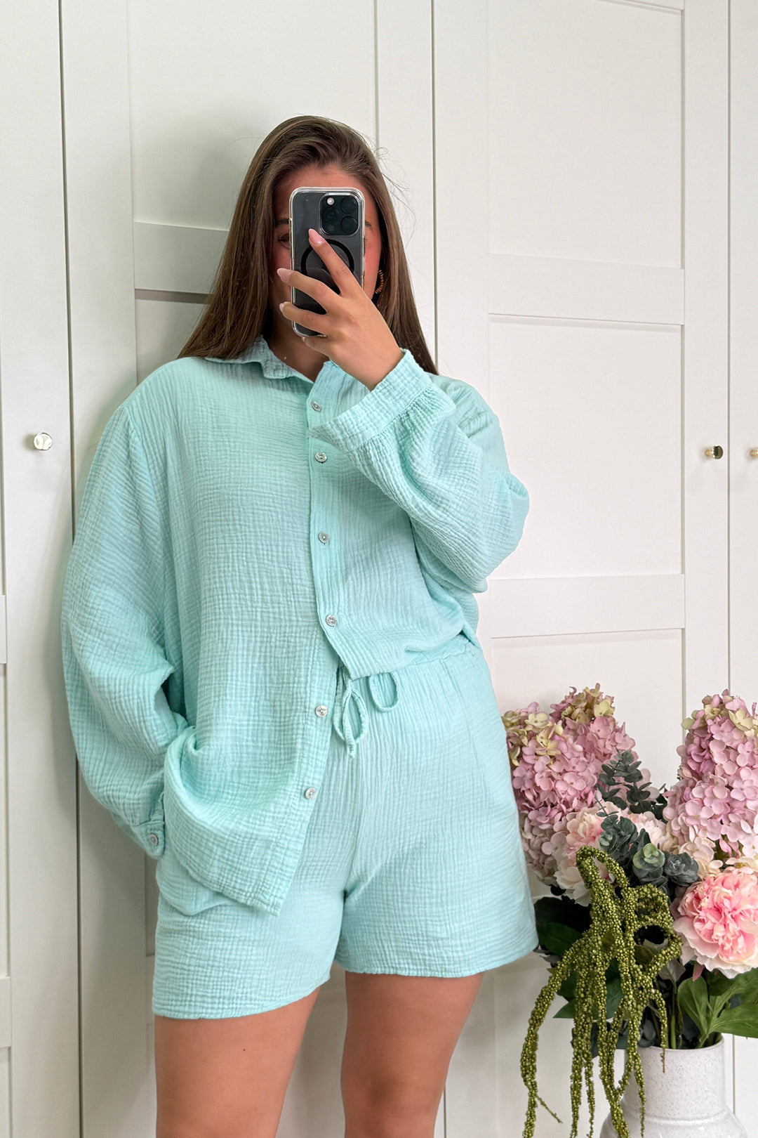 A-bee - Nelly Shorts - Aqua Marine Shorts