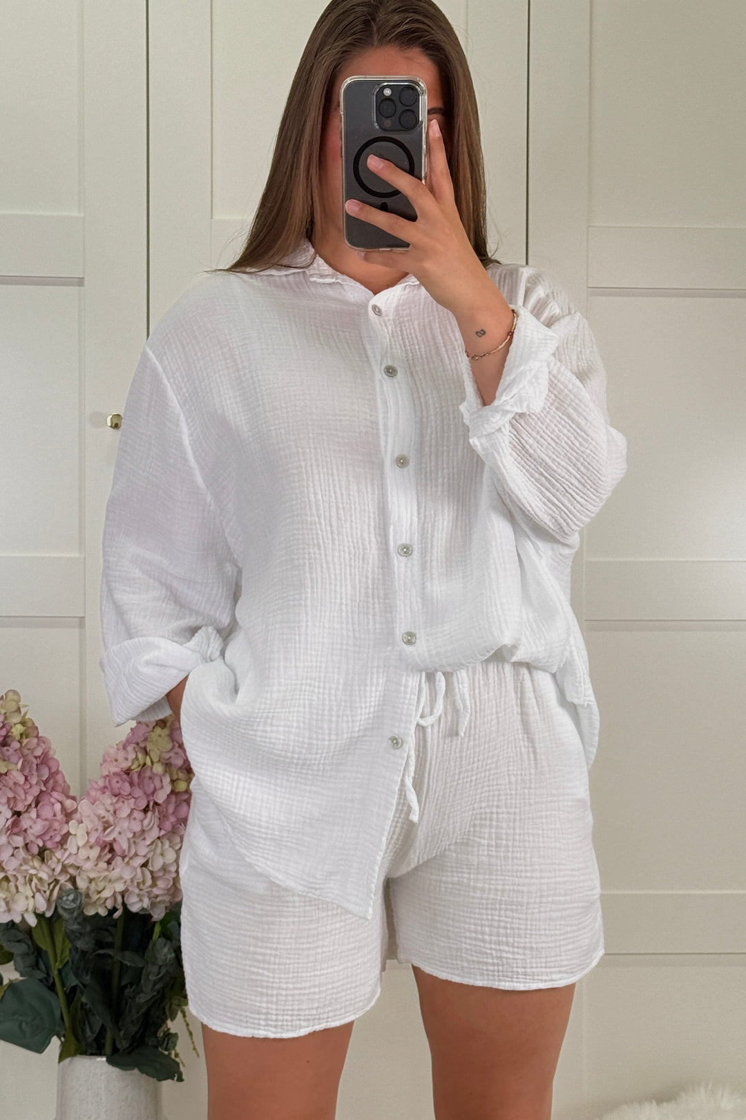 A-bee - Nelly Shorts - White Shorts