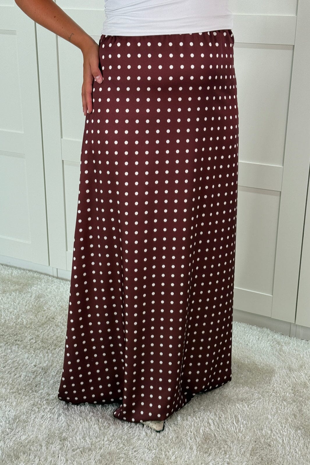 A-bee - Sabrina Skirt - Dark Maroon Nederdele