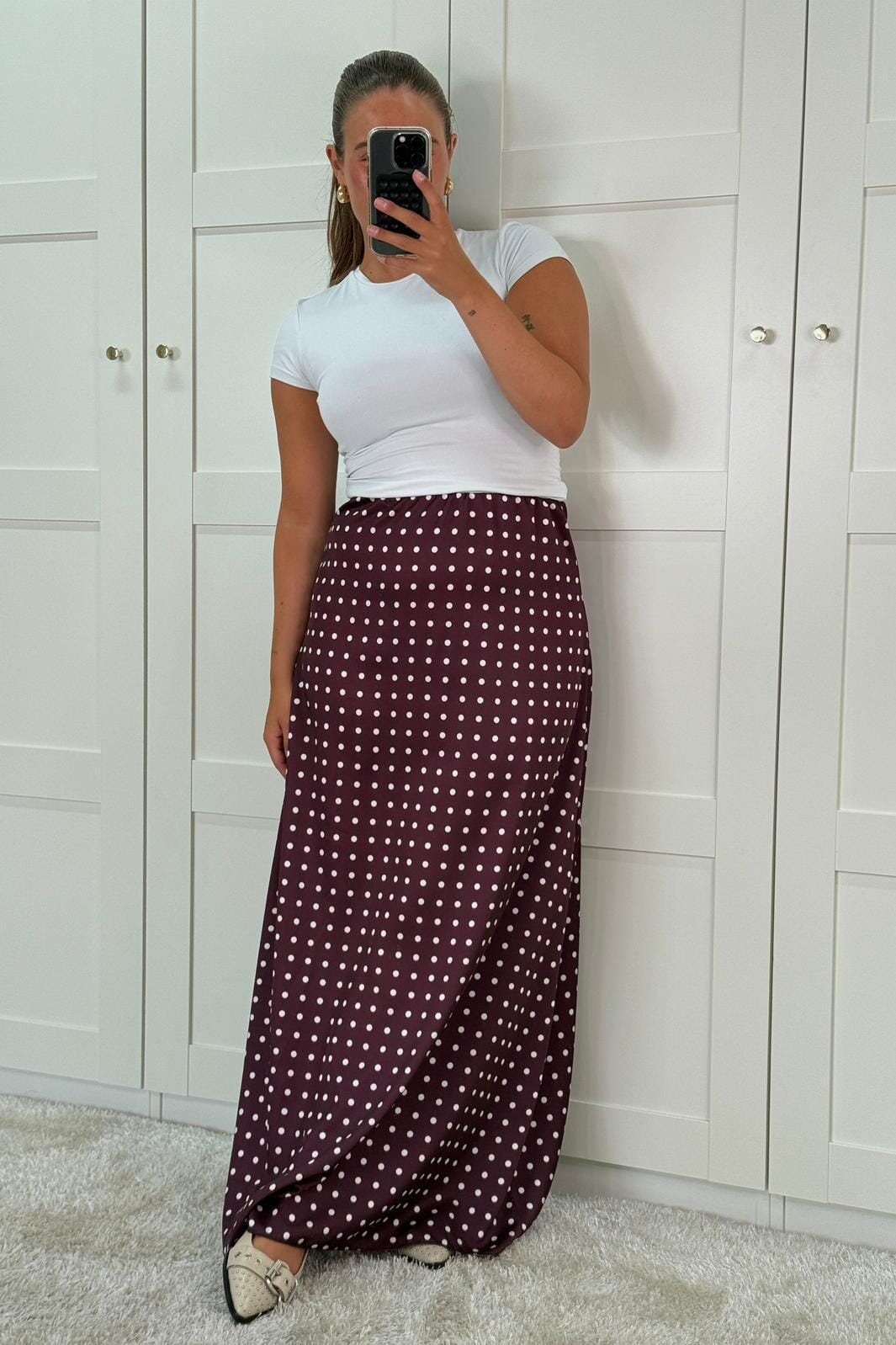 A-bee - Sabrina Skirt - Plum Nederdele