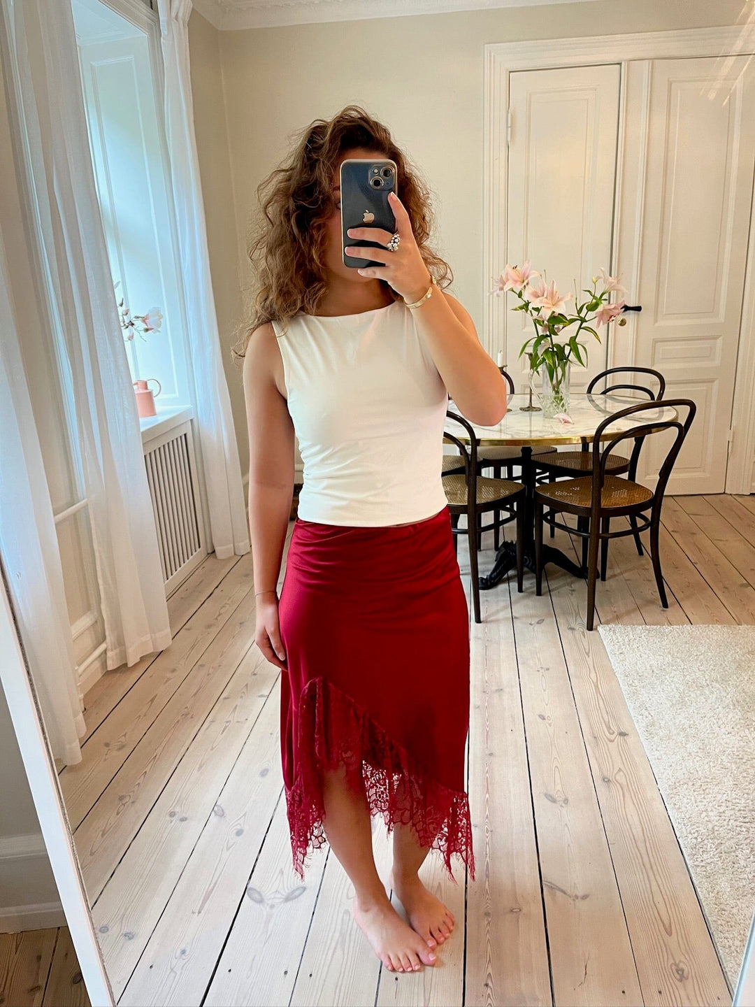 A-bee - Vittoria Skirt - Burgundy Nederdele