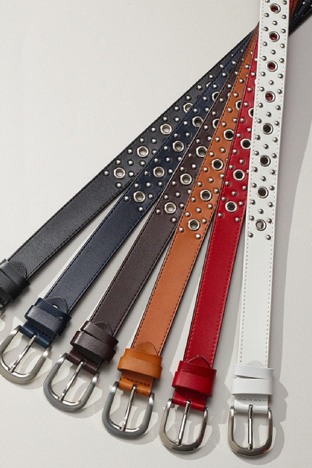 Anobel Copenhagen - Womens Split Cowhide Leather Belt CF-3099 - Red Bælter