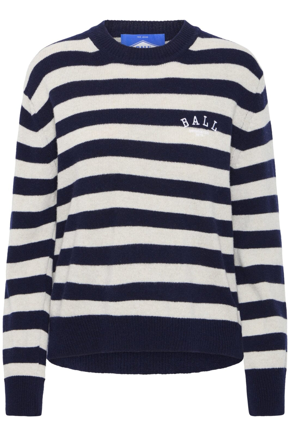 Ball - Batardelli Crewneck 50405129 - 205037 Skycaphain W. Birch Strip Strikbluser