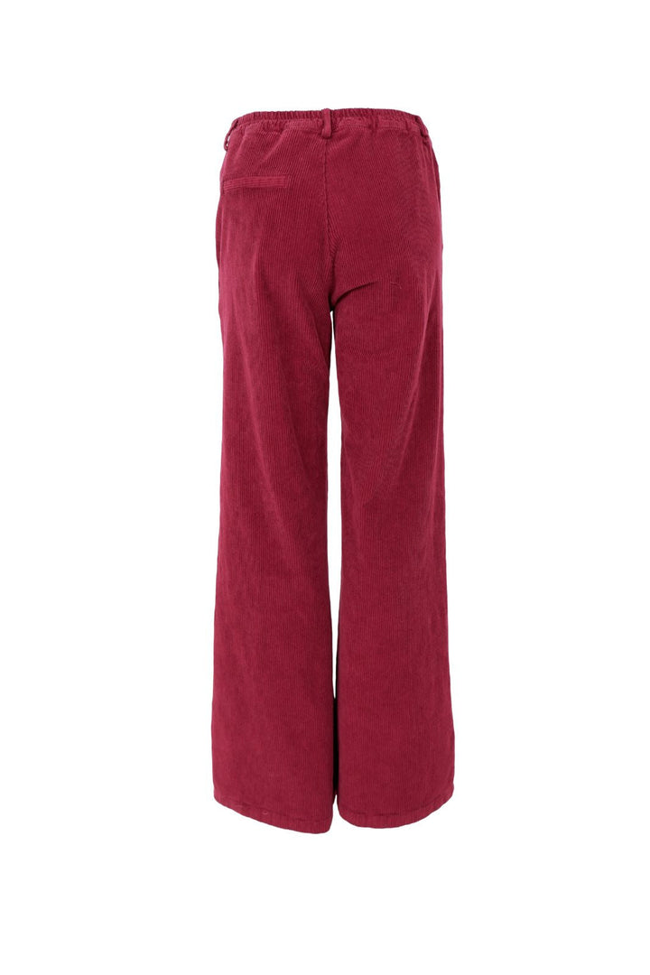 Black Colour - Bccora Corduroy Box Pant 40676 - Wine