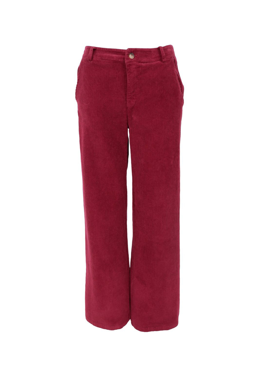 Black Colour - Bccora Corduroy Box Pant 40676 - Wine