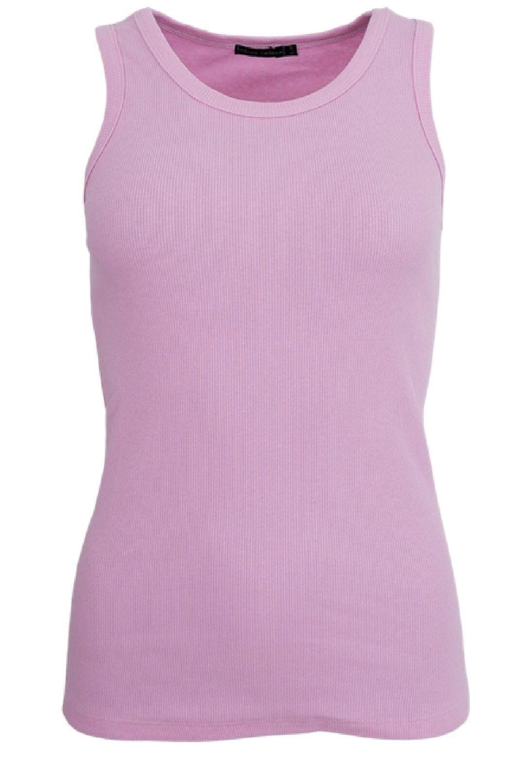 Forudbestilling - Black Colour - Bcena Rib Tank Top - Rose T-shirts