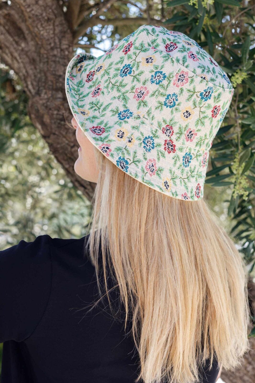 Black Colour - Bcfreja Bucket Hat 8007 - Flower Jacquard