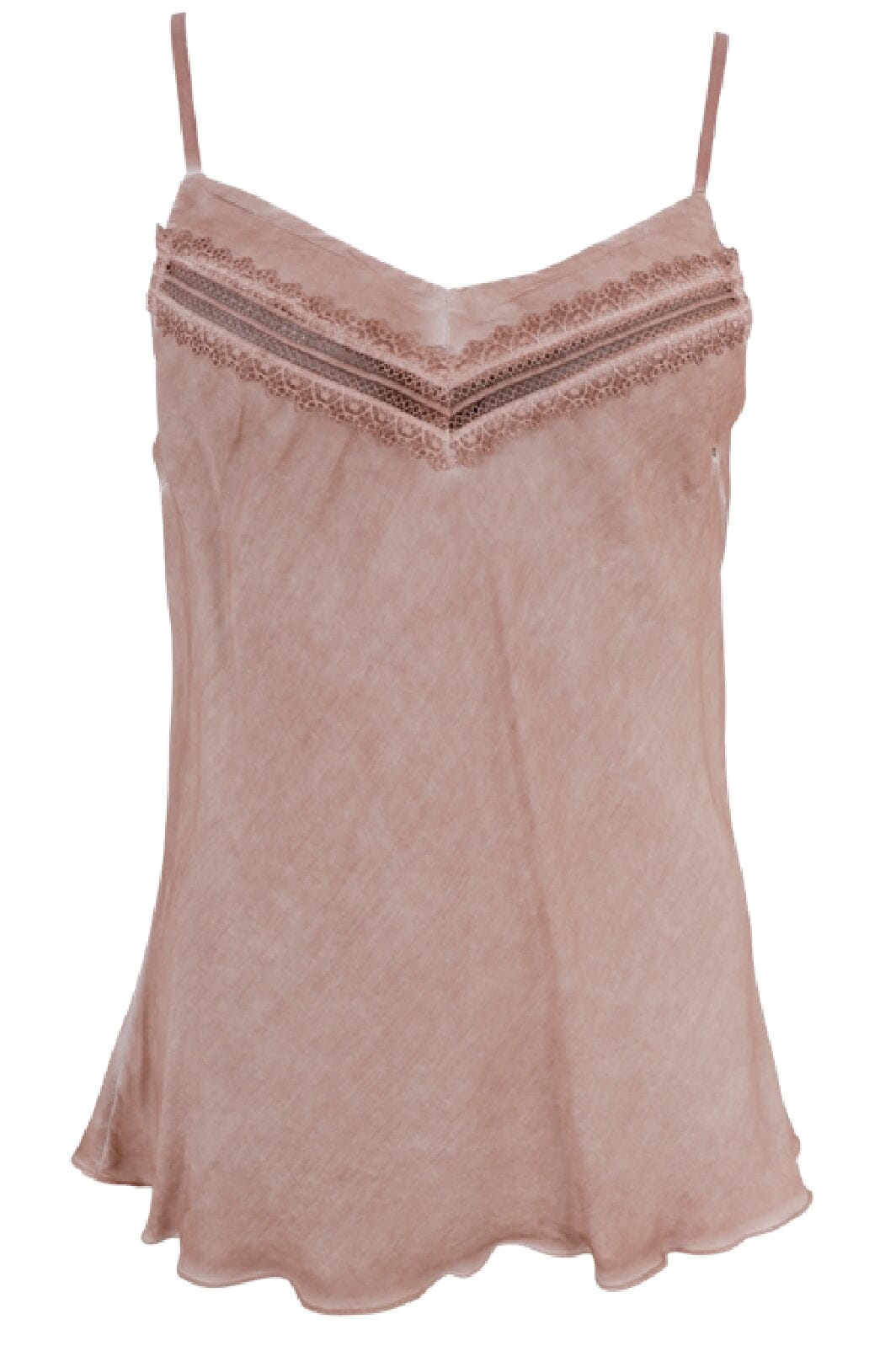 Black Colour - Bclou Satin Strap Top - Rose T-shirts