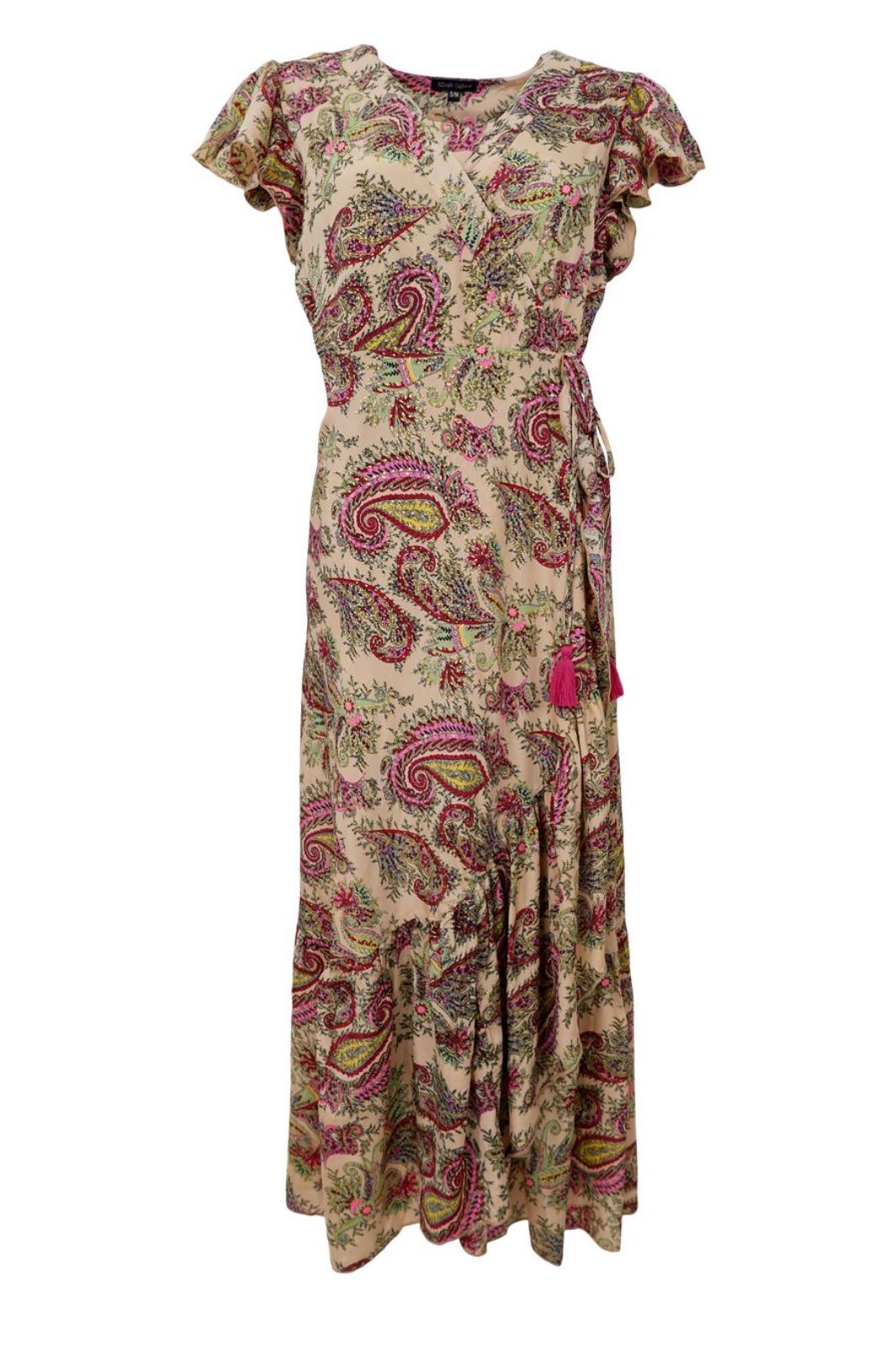 Black Colour - Bcluna Flared Wrap Dress 39151 - Ruby Meadow Kjoler