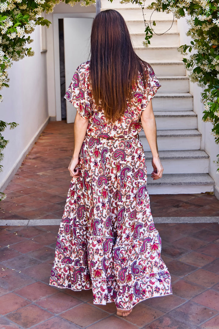 Black Colour - Bcluna Maxi Frill Skirt 39133 - Vivid Rouge Nederdele