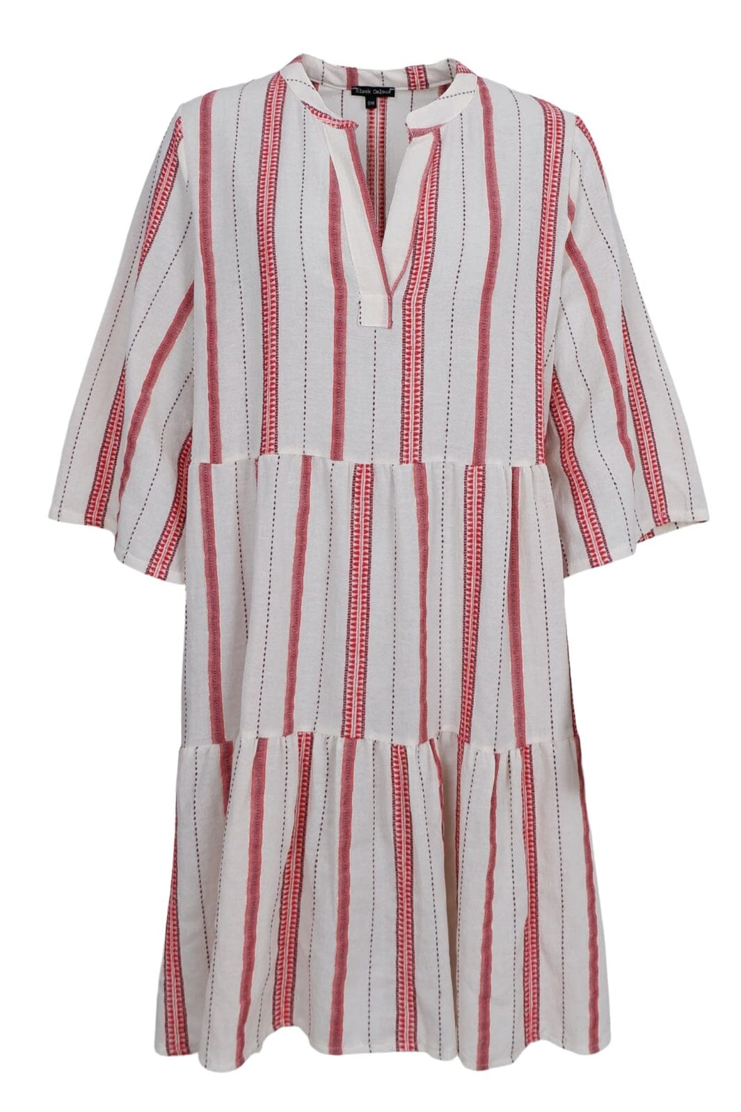 Black Colour - Bcmica Boho Dress 40907 - Red