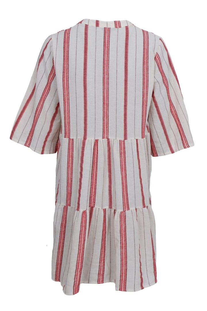 Black Colour - Bcmica Boho Dress 40907 - Red