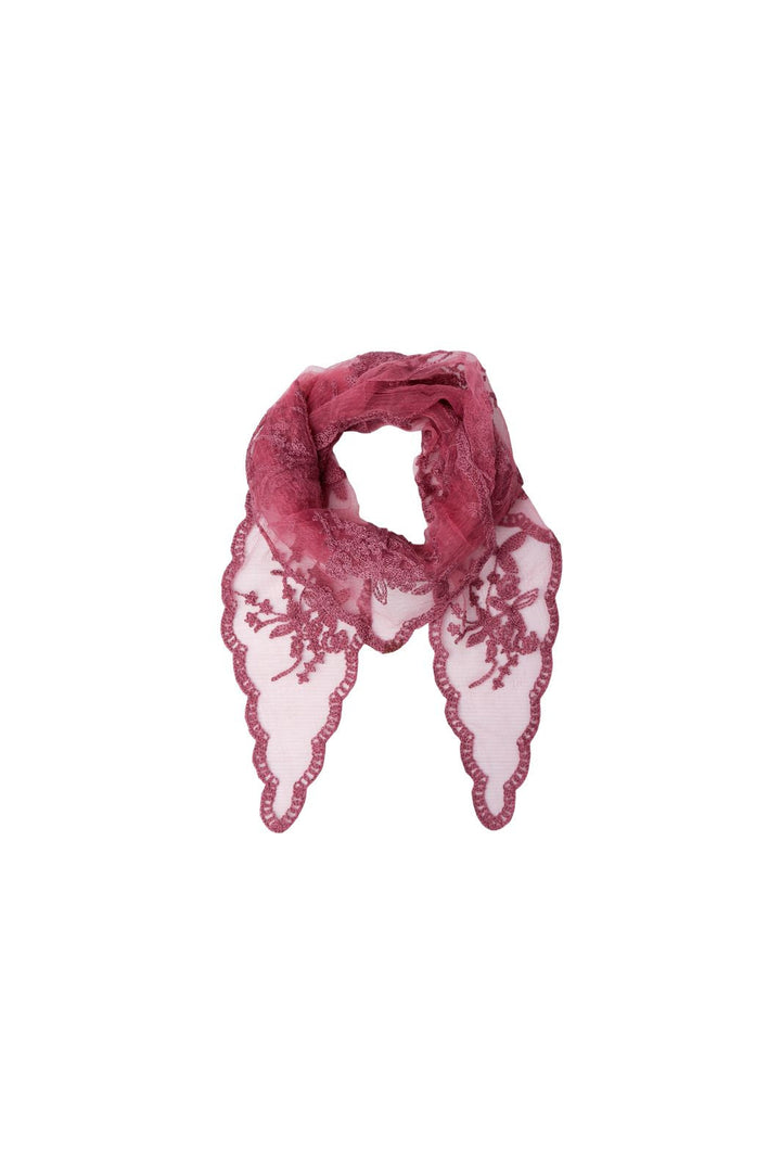 Black Colour - Bcmiriana Triangle Lace Scarf 3643 - Wine
