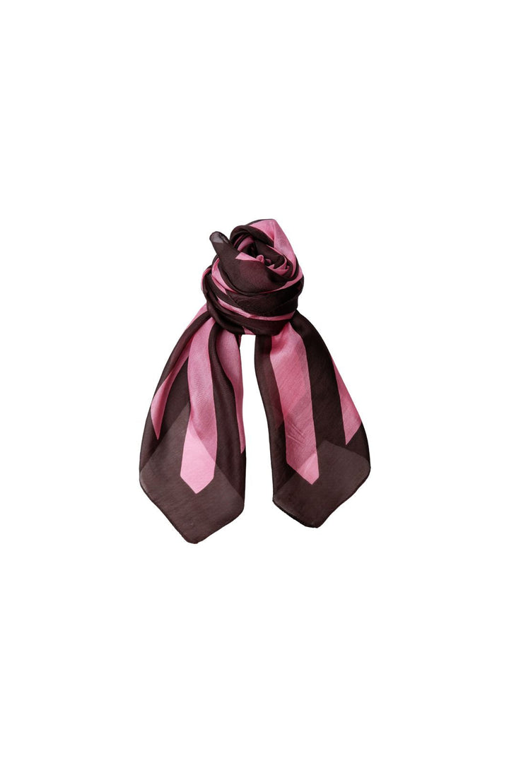Black Colour - Bcnalira Silk Scarf 208419 - Winter Rose