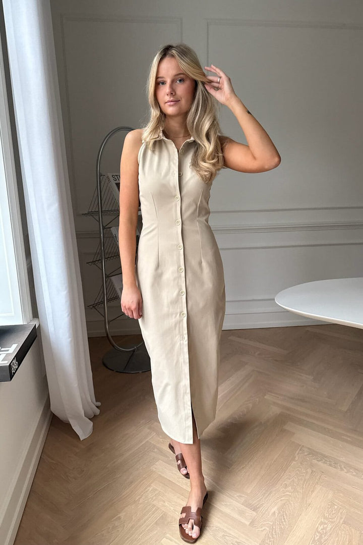 BYIC - Daisyic Long Dress A23797 - Beige