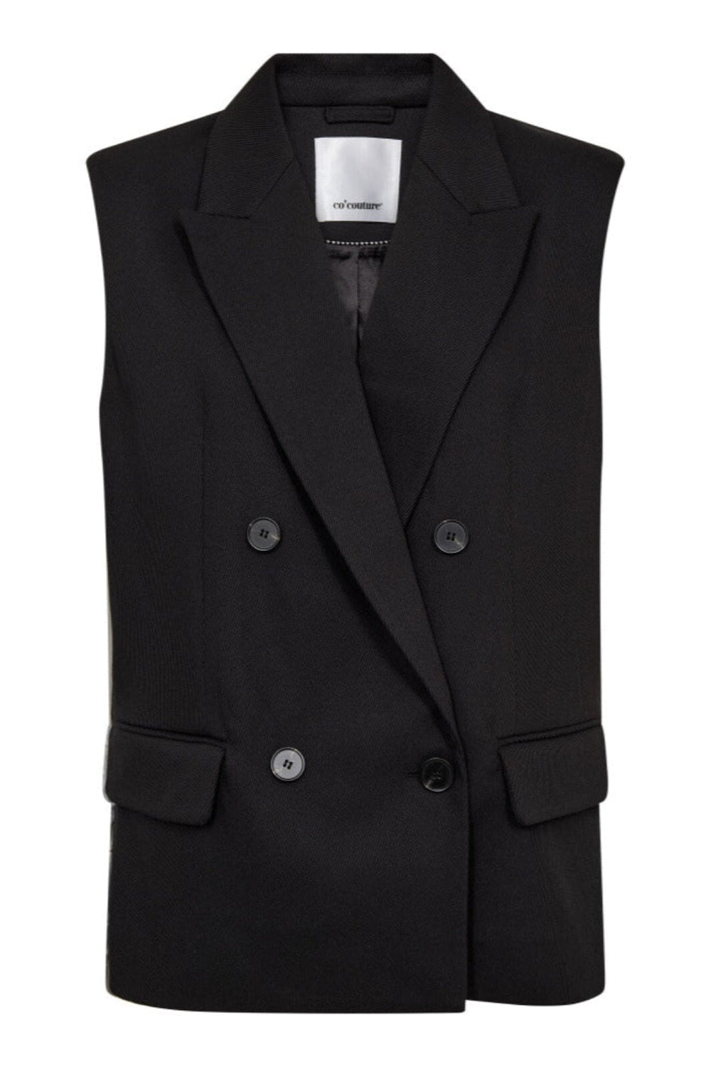 Co´Couture - Almiracc Vest 30377 - 96 - Black Veste
