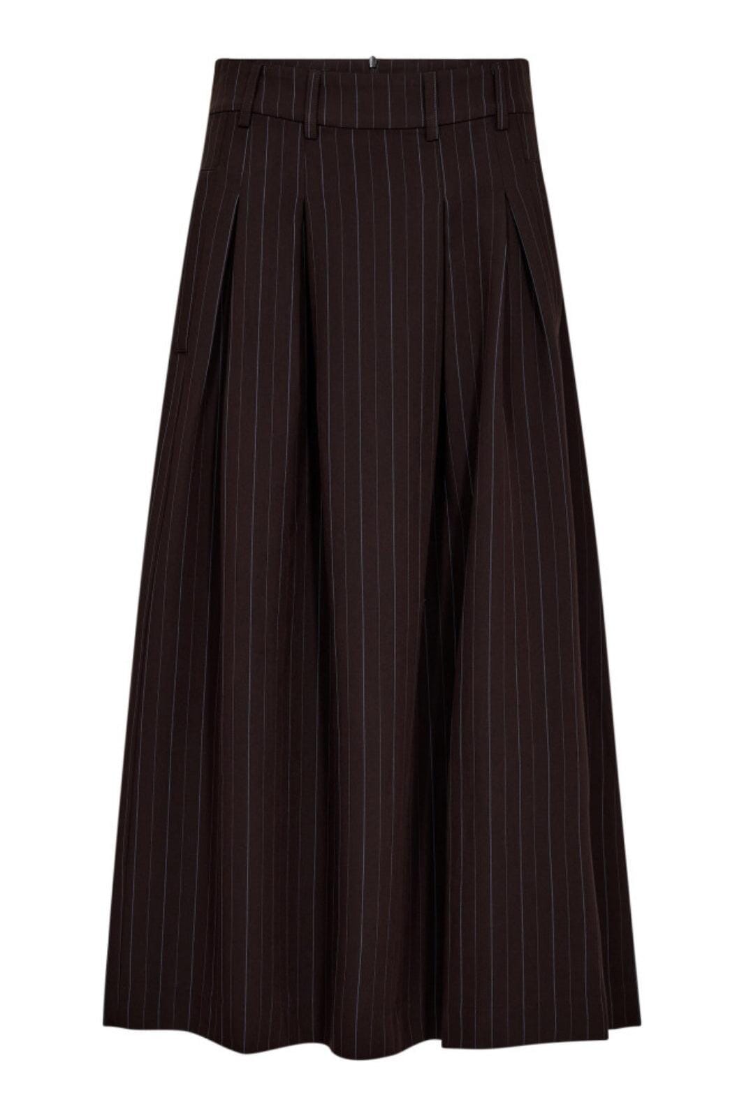 Co´Couture - Anyacc Trinny Pleat Skirt 44001 - 145 - Dark Brown Nederdele