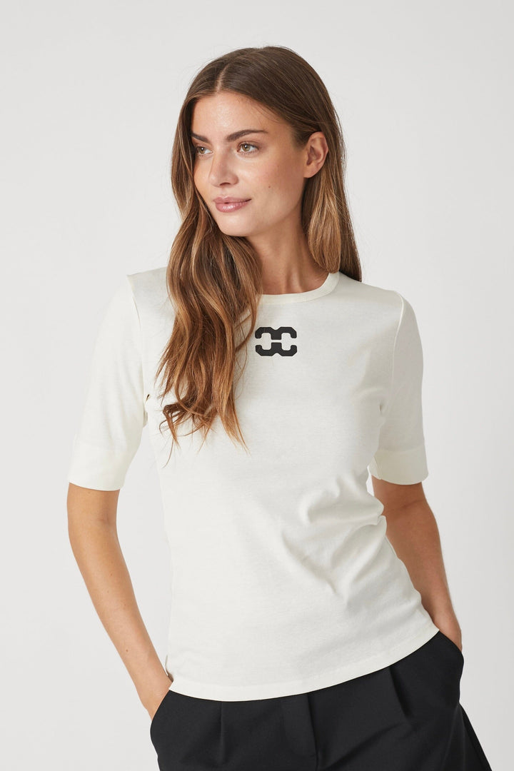 Co´couture - Grannycc Logo Tee 33101 - 11 Off White T-shirts