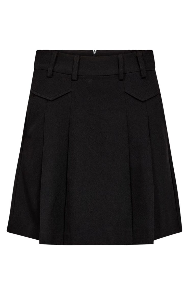 Co´Couture - Lunacc Pocket Pleat Mini Skirt 34223 - 96 - Black Nederdele