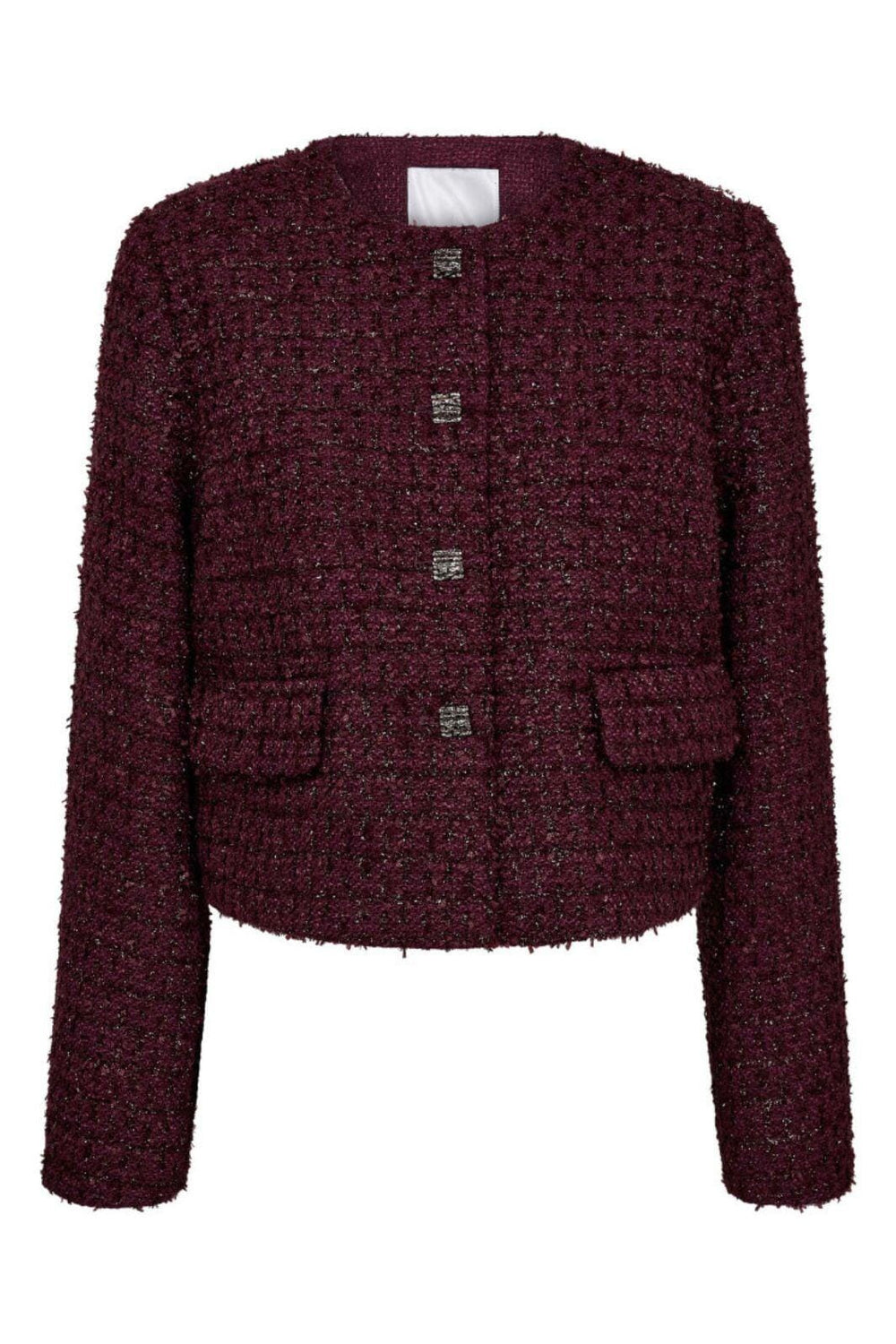 Co´Couture - Peachcc Boucle Jacket 30357 - 67 - Plum Jakker