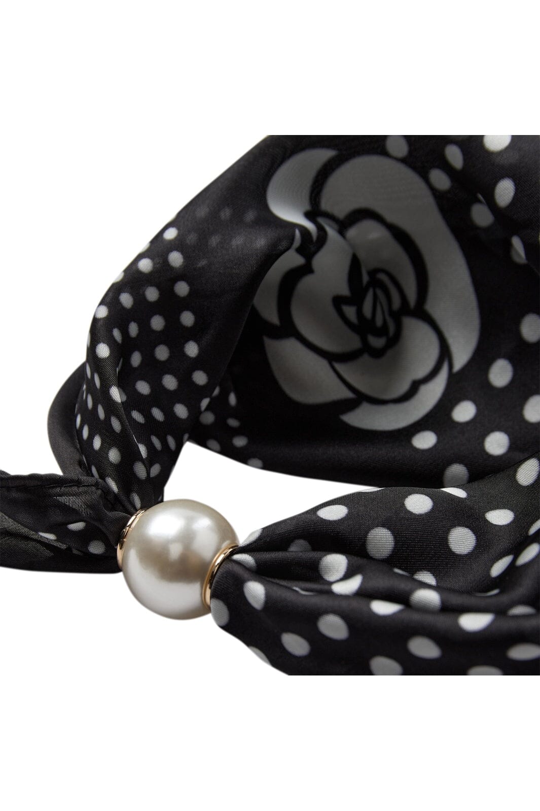Co´Couture - Pearlcc Scarf 39069 - 30001 - Black Dot