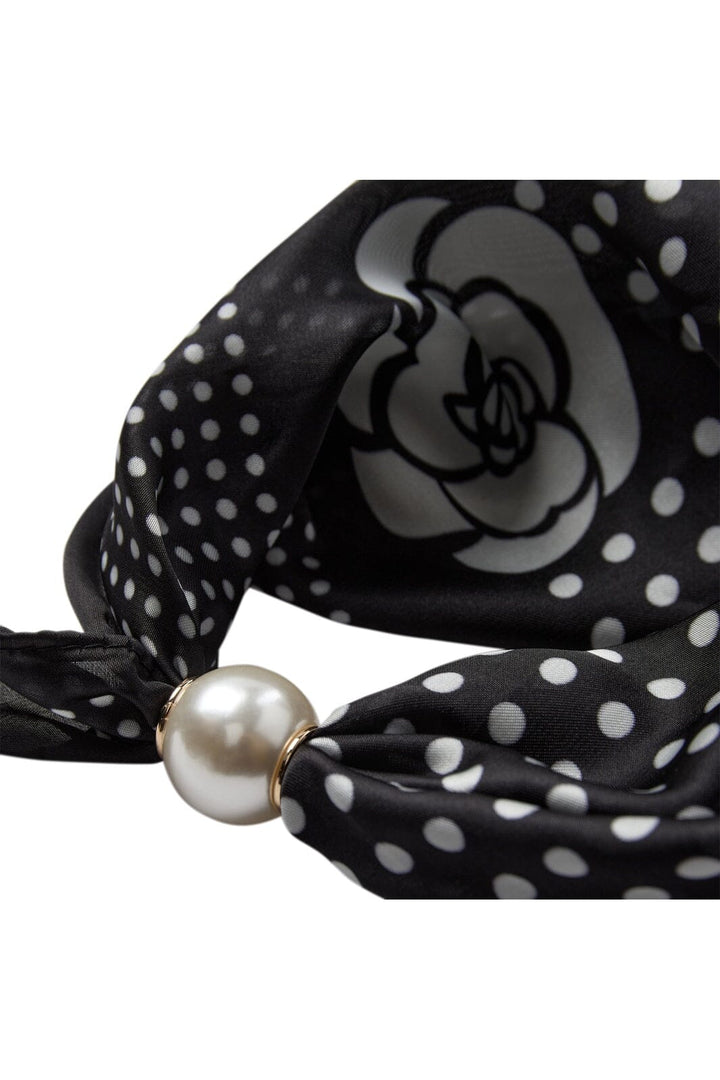 Co´Couture - Pearlcc Scarf 39069 - 30001 - Black Dot