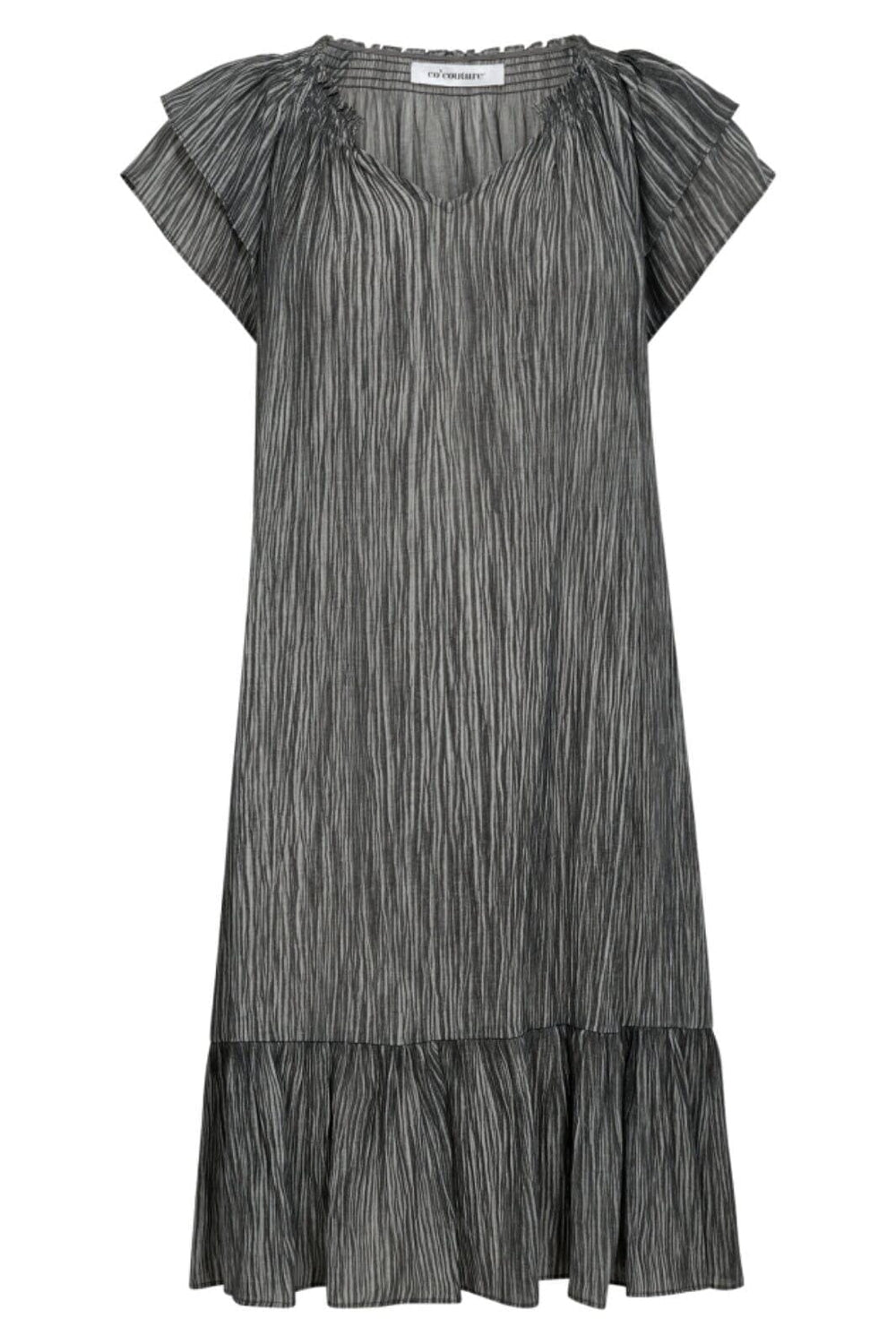 Forudbestilling - Co´couture - Sunrisecc Crop Soft Dye Dress 36351 - 94 Antracit Kjoler