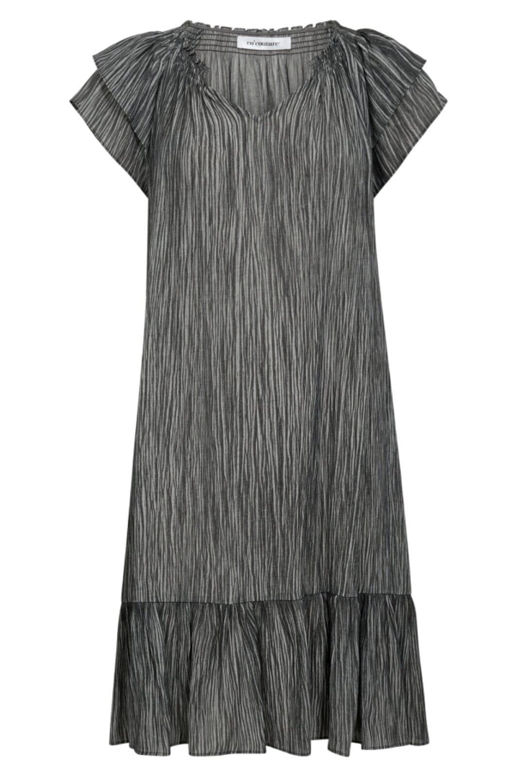Forudbestilling - Co´couture - Sunrisecc Crop Soft Dye Dress 36351 - 94 Antracit Kjoler