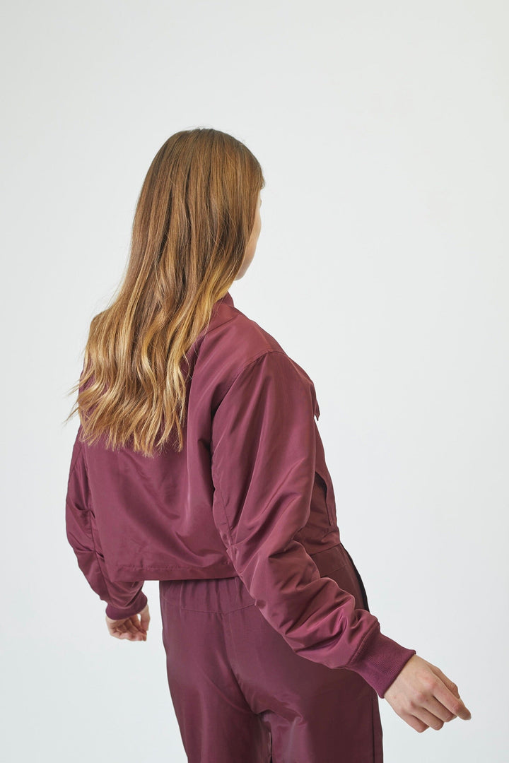 Co´Couture - Tricecc Crop Jacket 30060 - 87 - Winered Jakker