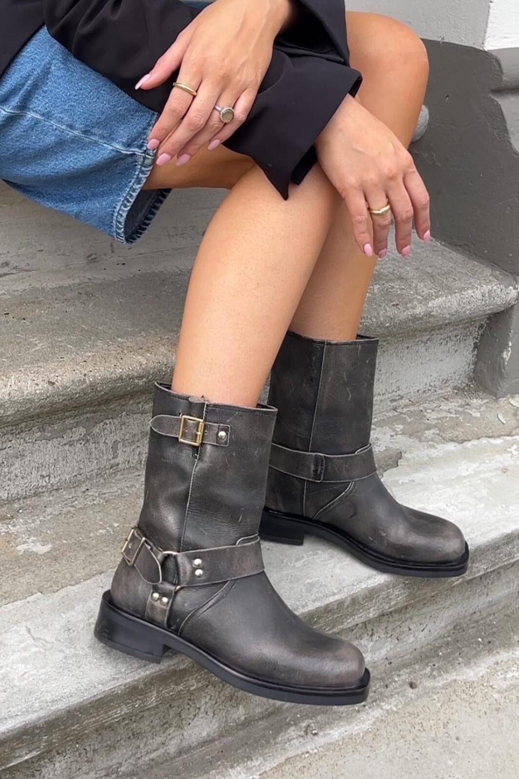 Copenhagen Shoes - Heartbeat - 407 Black/Grey Støvler