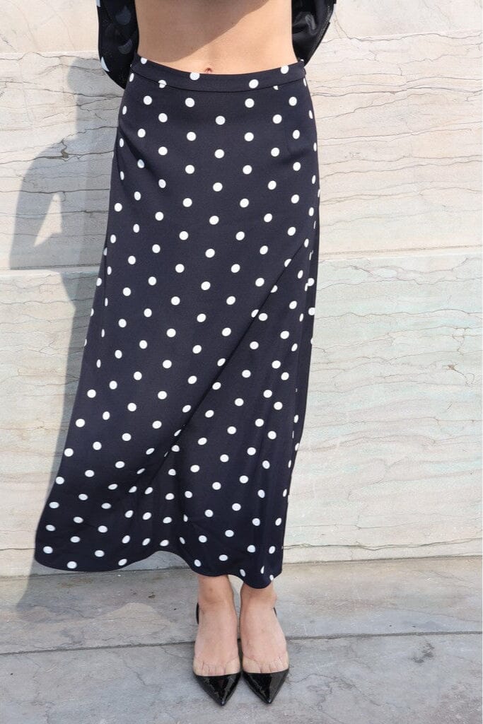 Cras - Joselle Skirt CE1041 - 8144 Black Polka Nederdele