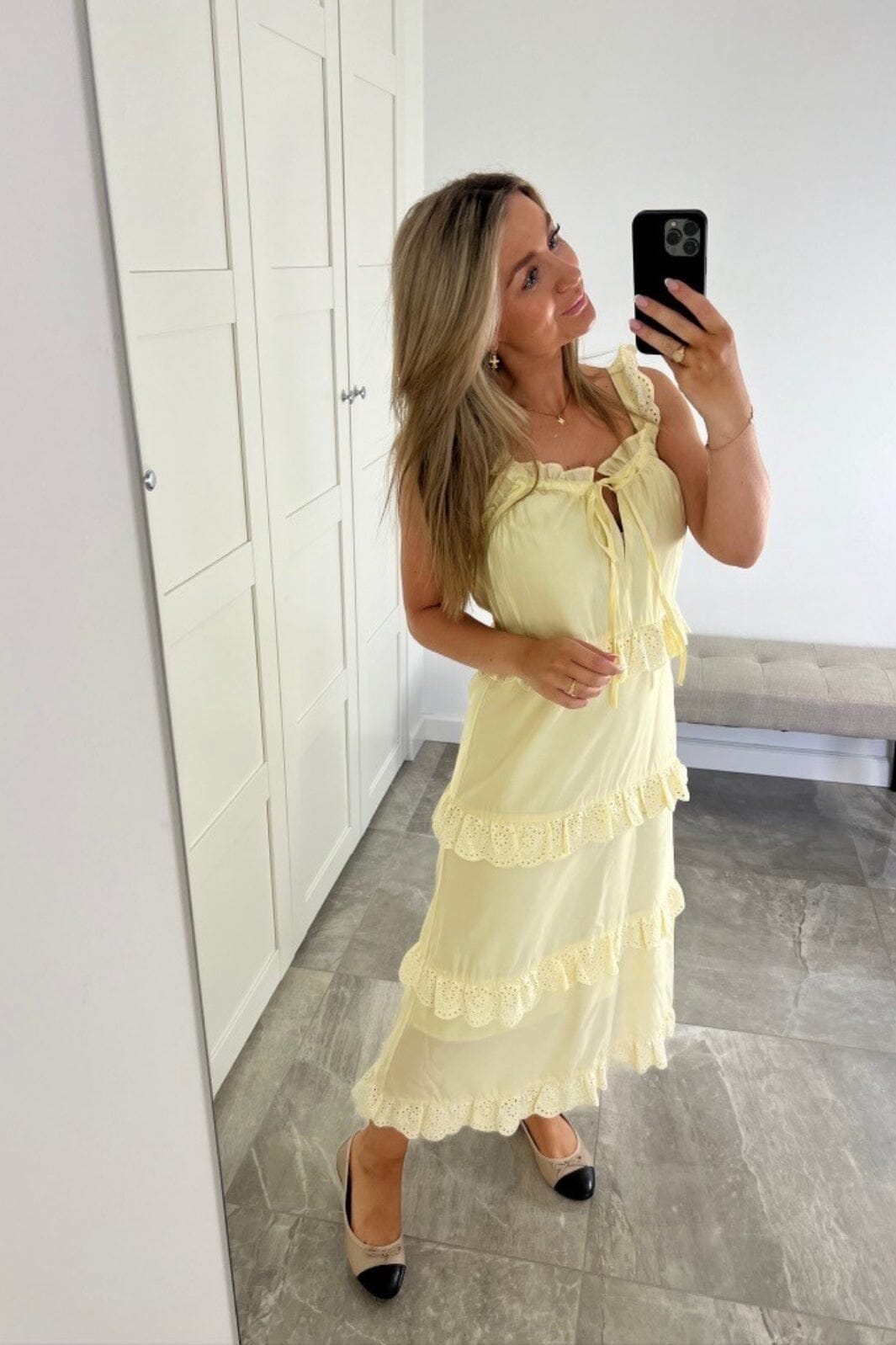 Dear Molly - Laura And Charlott 152219B - Yellow Kjoler