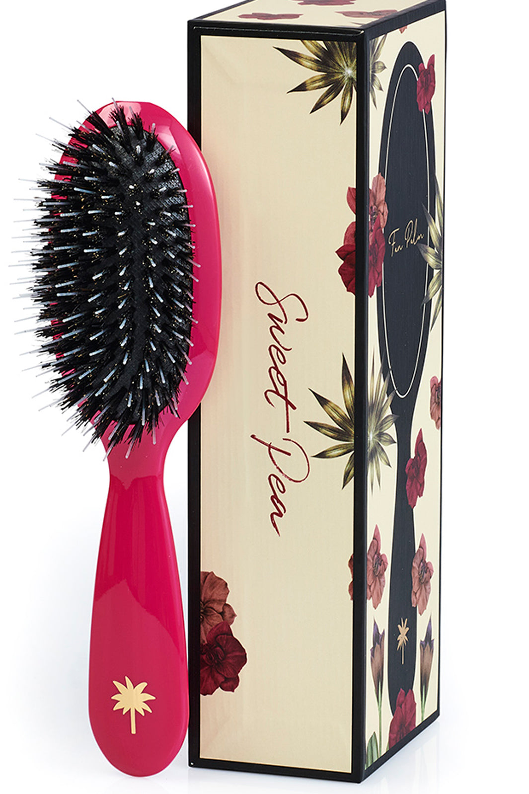 Fan Palm - Boar- & Nylon Brush - Sweet Pea Small Hårbørster