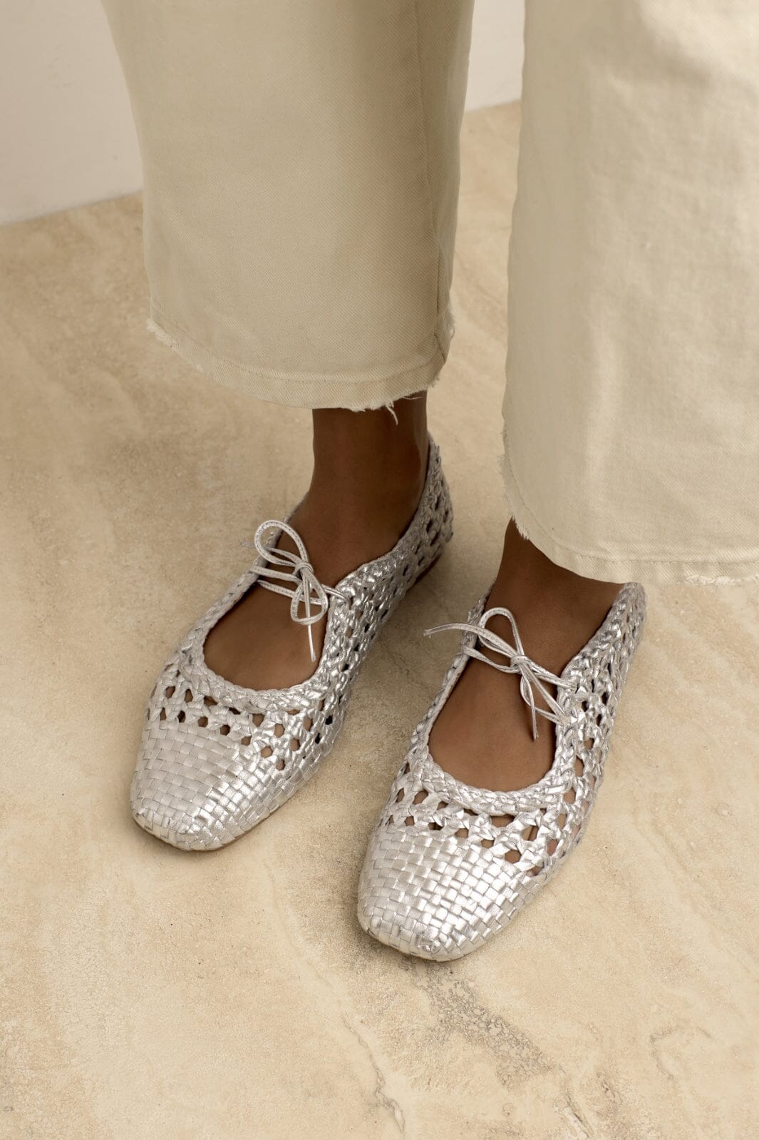 Forudbestilling - Angulus - 1698-101 - Silver Braid Ballerinaer