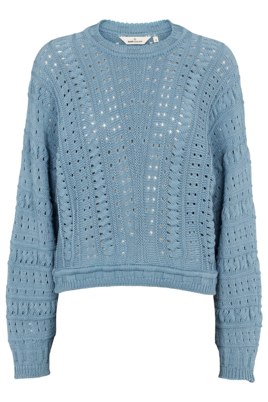 Forudbestilling - Basic Apparel - Winie Biaz Sweater BA273-10 - 742 Windward Blue / Birch Sweatshirts