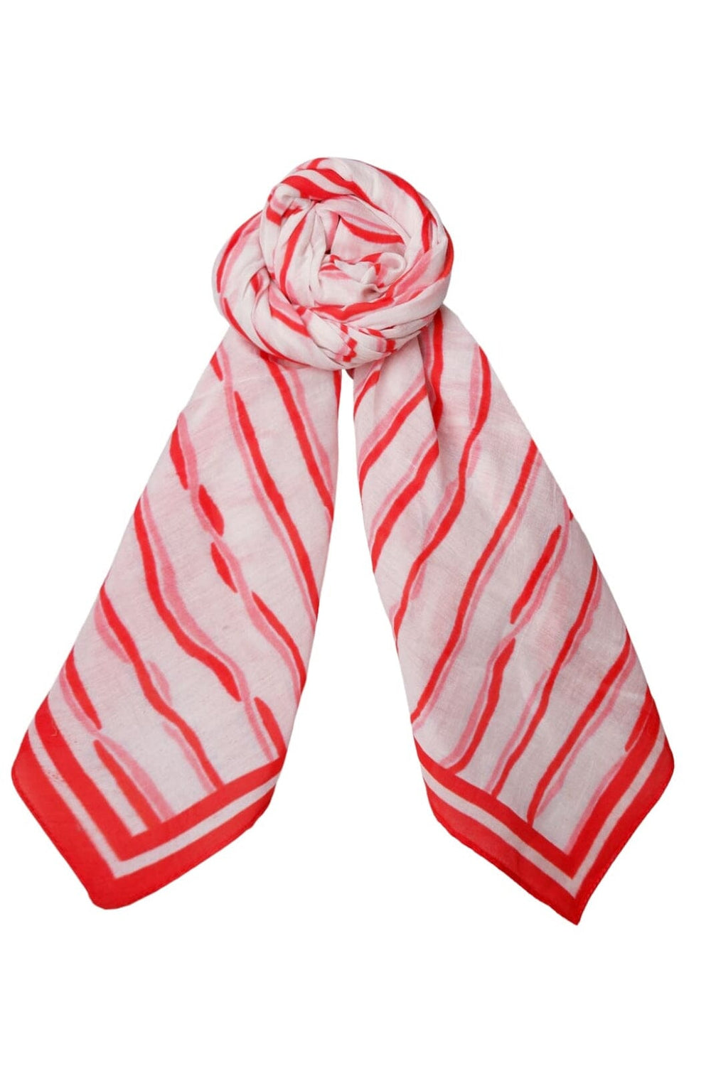 Black Colour - Bcbindy Mini Scarf 3631 - Red Stripe
