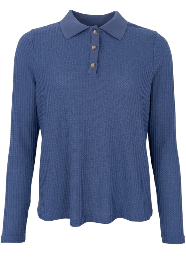 Forudbestilling - Black Colour - Bccia Ls Tee 40759 - Jeans Blue Bluser