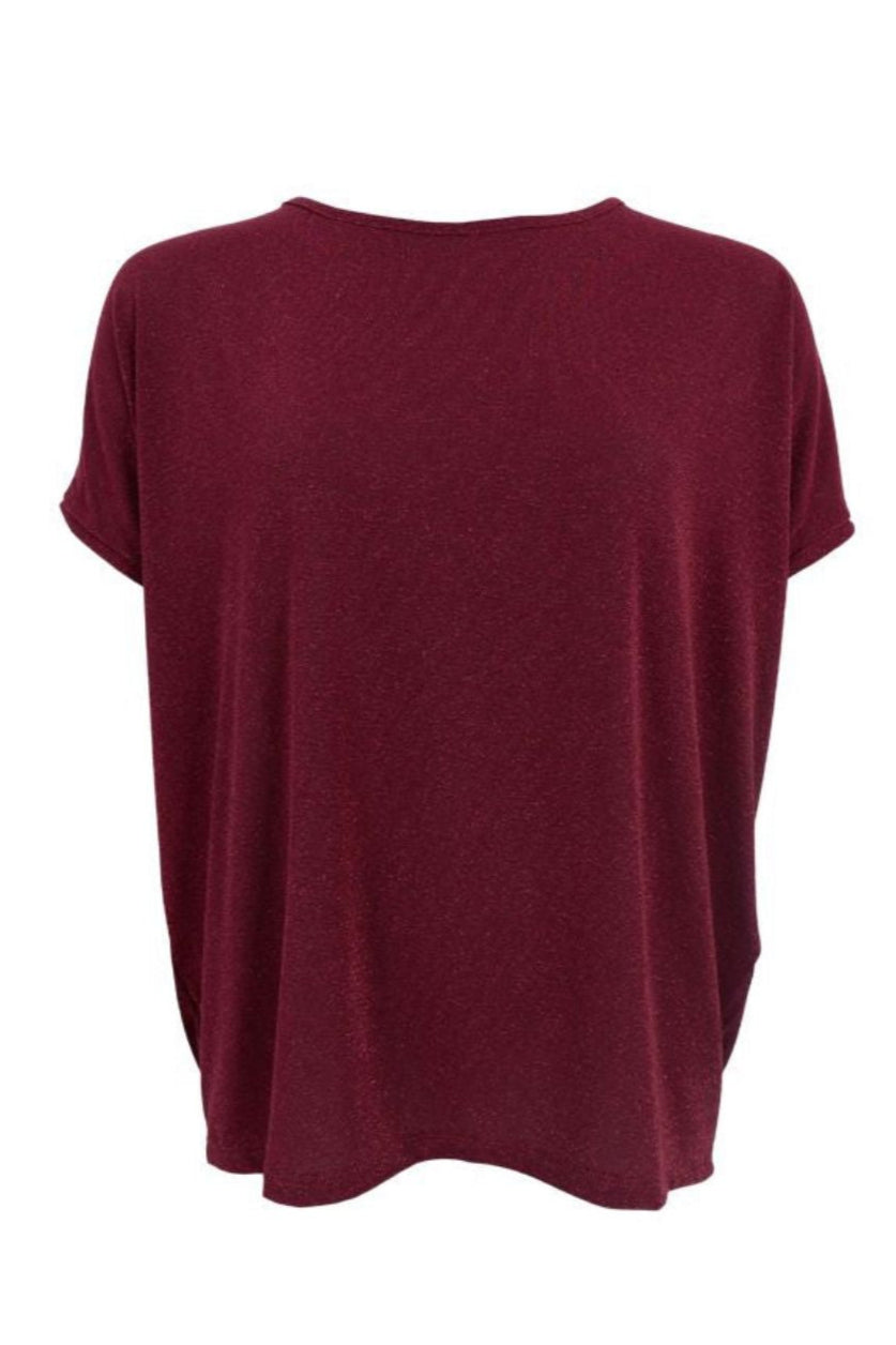 Black Colour - Bcfaye Box Blouse 40291 - Shirts - Plum