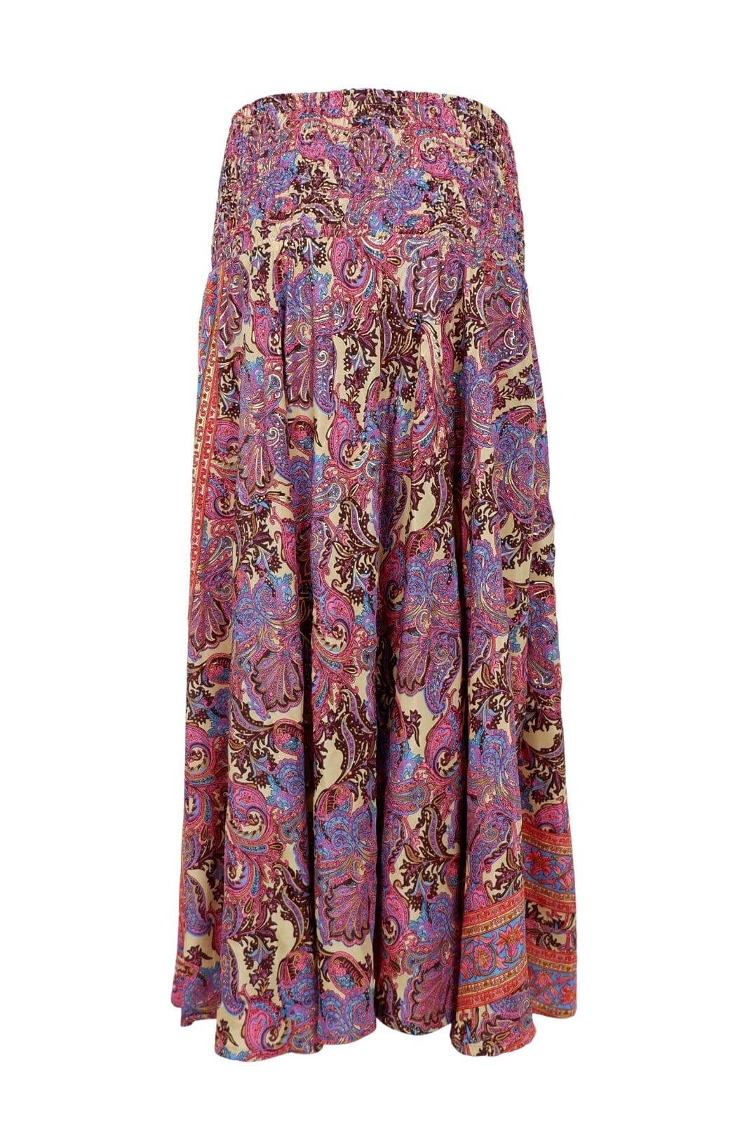 Black Colour - Bcluna Wide Smock Skirt 39217 - Royal Berry