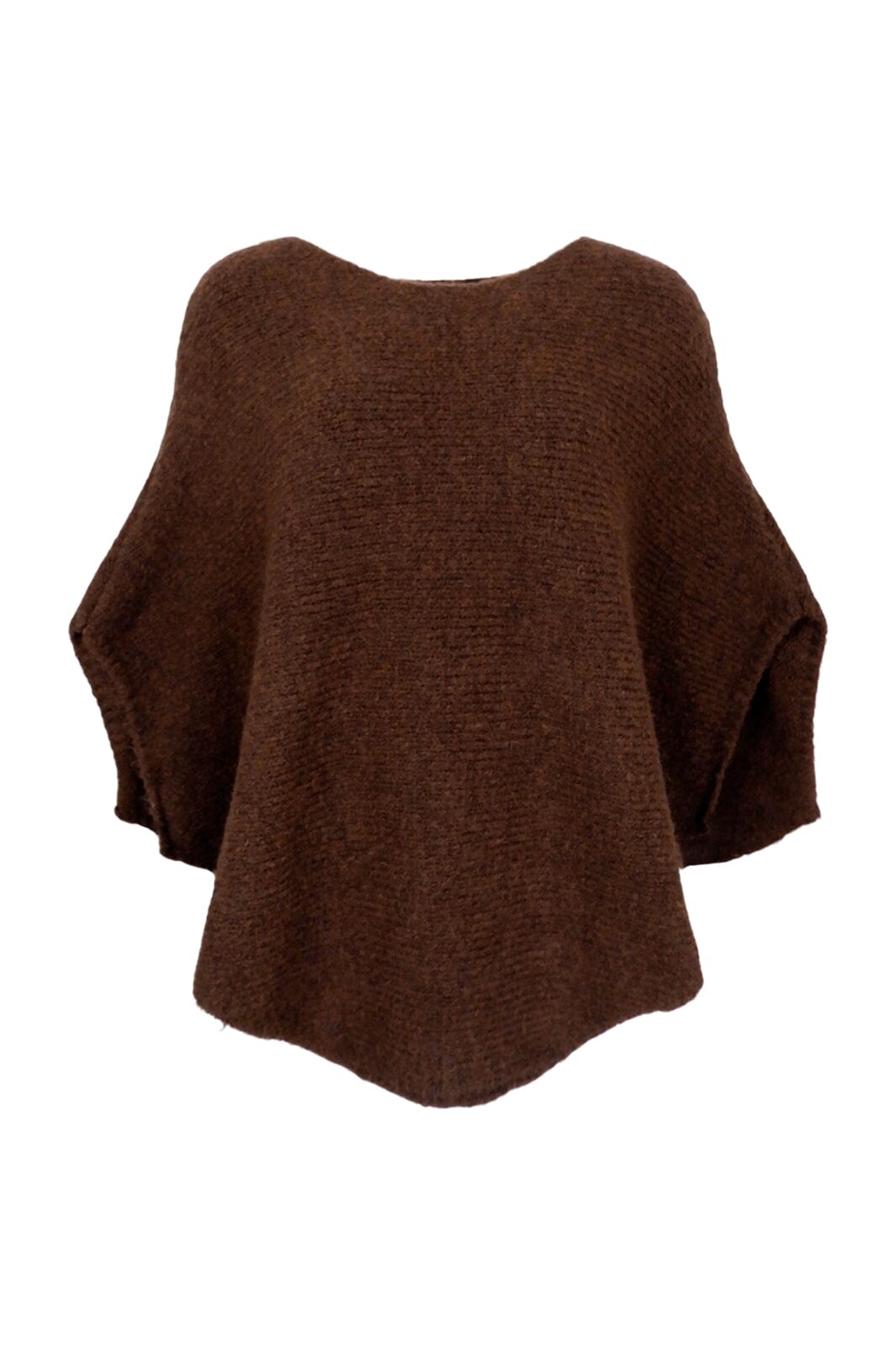 Forudbestilling - Black Colour - Bcpella Boucle Poncho - Coffee Ponchoer