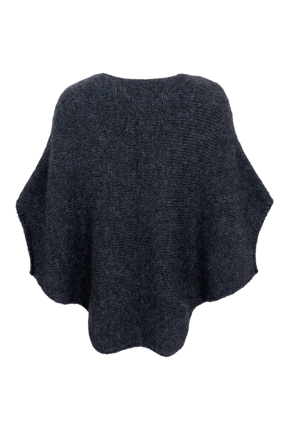 Forudbestilling - Black Colour - Bcpella Boucle Poncho - Dark Grey Ponchoer