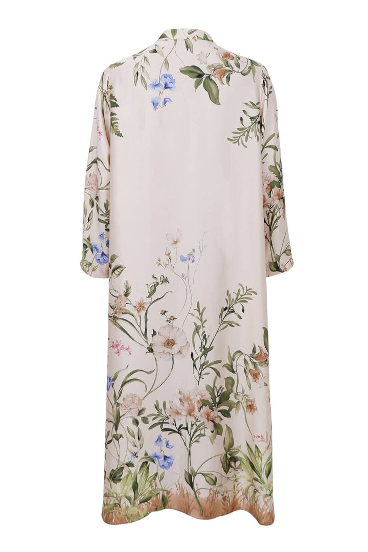 Black Colour - Bczennia Flower Dress 40901 - Champagne