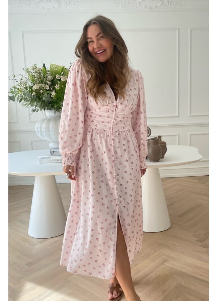 Forudbestilling - BYIC - Adelic Long Dress - pink Pink Kjoler