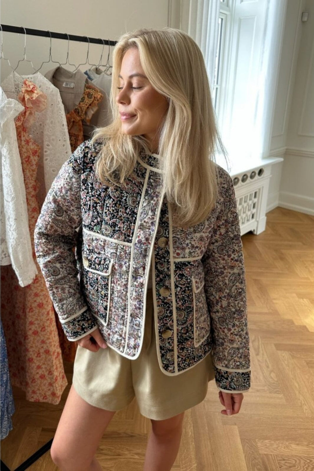 Forudbestilling - BYIC - Emmy Quilted Jacket - mp Multi Paisley Jakker