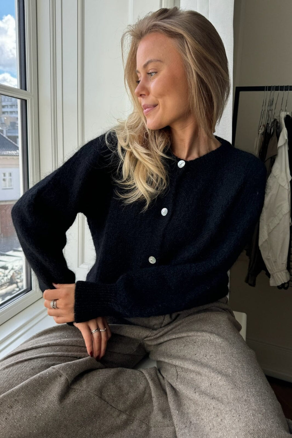 Forudbestilling - BYIC - Idaic Cardigan - black Black Cardigans